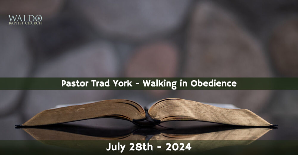 Walking in Obedience