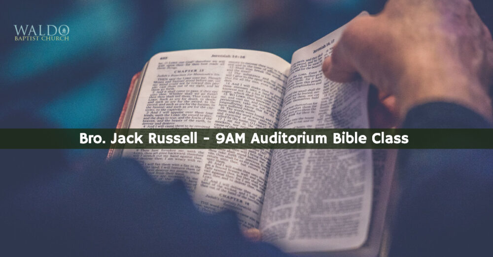 Sunday 9AM Auditorium Bible Class Image
