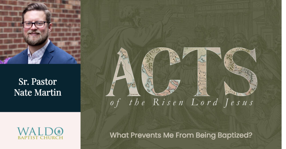 What Prevents Me From Being Baptized? Image